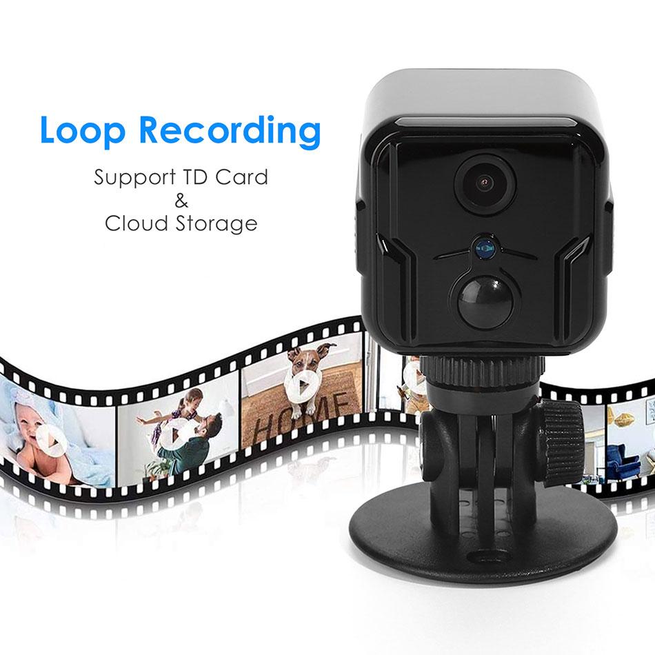 мини-камера видеонаблюдения с записью на облако или SD-карту